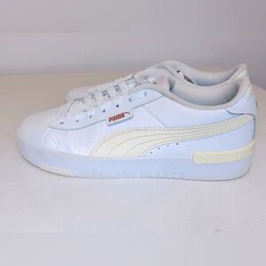 PUMA Womens Jada Renew Lace Up Sneakers Shoes Casual - White